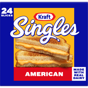 Kraft Singles Sliced American Deli Cheese, 24 ct Pack Slices