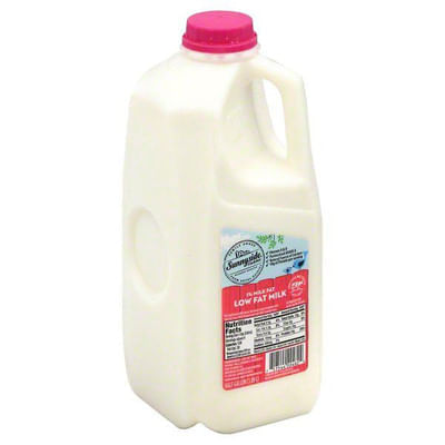 Sunnyside Farms Milk, Light, 1% Milkfat, 0.5 Gallon