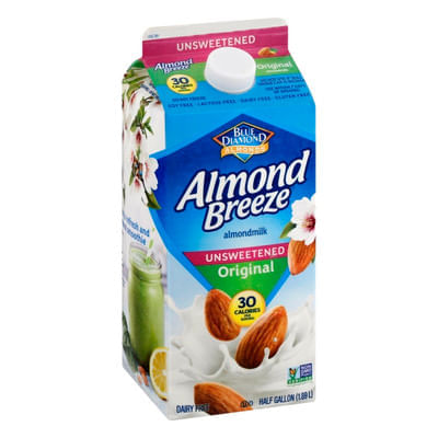 Blue Diamond Almond Breeze, Almondmilk, Original, Unsweetened