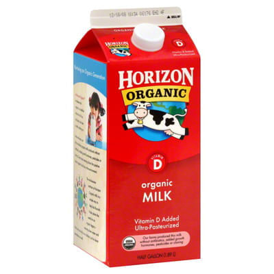 Horizon Organic Milk, Vitamin D, Half Gallon