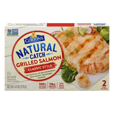 Gorton's Grilled Salmon, Classic Grilled, Frozen
