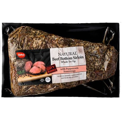 Natural Dry Rubbed Tri Tip Roast, Peppercorn